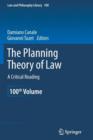 Image for The Planning Theory of Law