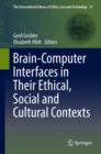 Image for Brain-computer interfaces in their ethical, social and cultural contexts