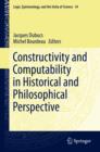 Image for Constructivity and computability in historical and philosophical perspective