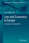Image for Law and Economics in Europe : Foundations and Applications
