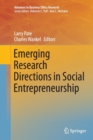 Image for Emerging research directions in social entrepreneurship