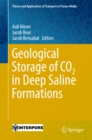 Image for Geological Storage of CO2 in Deep Saline Formations : Volume 29