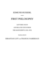 Image for First Philosophy : Lectures 1923/24 and Related Texts from the Manuscripts (1920-1925)
