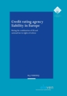 Image for Credit rating agency liability in Europe