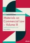 Image for Materials on commercial lawVolume III,: Iintellectual property law