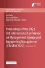 Image for Proceedings of the 2022 3rd International Conference on Management Science and Engineering Management (ICMSEM 2022)