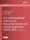 Image for 2022 2nd International Conference on Management Science and Software Engineering (ICMSSE 2022)