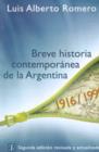 Image for Breve Historia Contemporanea de la Argentina