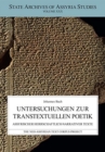 Image for Untersuchungen zur Transtextuellen Poetik  : Assyrischer Herrschaftlich-Narrativen Texte