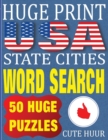 Image for Huge Print USA State Cities Word Search