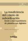 Image for La insuficiencia del criterio de subordinacion frente a los repartidores de plataformas digitales