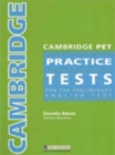 Image for Cambridge PET Practice Tests Teacher&#39;s Book