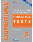 Image for CAMBRIDGE FC PRACTICE TESTS 2REVISED EDTION STUDENT&#39;S BOOK