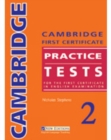 Image for Cambridge FCE Practice Tests 2 : Cambridge First Certificate Practice Tests 2 Student&#39;s Book