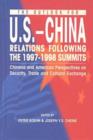 Image for The Outlook for U.S.-China Relations Following the 1997-1998 Summits