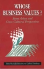 Image for Whose Business Values? - Some Asian and Cross-Cultural Perspectives