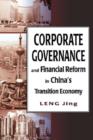 Image for Corporate Governance and Financial Reform in China&#39;s Transition Economy