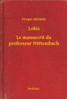 Image for Lokis - Le manuscrit du professeur Wittembach