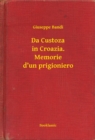 Image for Da Custoza in Croazia. Memorie d&#39;un prigioniero