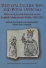 Image for Medieval English Jews and Royal Officials