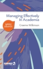 Image for Managing Effectively in Academia