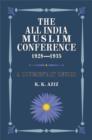 Image for The All India Muslim Conference 1928-1935