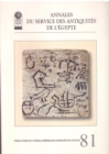 Image for Annales du Service des Antiquites de l’Egypte : Vol. 81