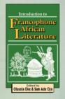 Image for Introduction to Francophone African Literature