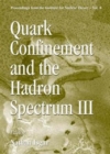 Image for Quark Confinement And The Hadron Spectrum Iii