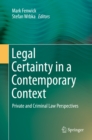 Image for Legal certainty in a contemporary context: private and criminal law perspectives