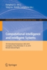 Image for Computational intelligence and intelligent systems  : 7th International Symposium, ISICA 2015, Guangzhou, China, November 21-22, 2015, revised selected papers