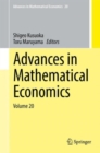 Image for Advances in mathematical economicsVolume 20