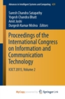 Image for Proceedings of the International Congress on Information and Communication Technology