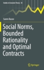 Image for Social norms, bounded rationality and optimal contracts