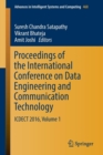 Image for Proceedings of the International Conference on Data Engineering and Communication Technology  : ICDECT 2016, volume 1