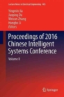 Image for Proceedings of 2016 Chinese Intelligent Systems ConferenceVolume II