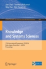 Image for Knowledge and Systems Sciences