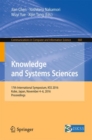 Image for Knowledge and systems sciences: 17th International Symposium, KSS 2016, Kobe, Japan, November 4-6, 2016, Proceedings
