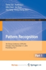 Image for Pattern Recognition : 7th Chinese Conference, CCPR 2016, Chengdu, China, November 5-7, 2016, Proceedings, Part I