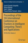 Image for Proceedings of the 5th International Conference on Frontiers in Intelligent Computing  : theory and applicationsVolume 2