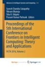 Image for Proceedings of the 5th International Conference on Frontiers in Intelligent Computing: Theory and Applications