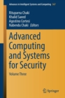Image for Advanced computing and systems for securityVolume 3