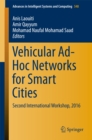 Image for Vehicular Ad-Hoc Networks for Smart Cities: Second International Workshop, 2016