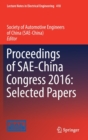Image for Proceedings of SAE-China Congress 2016: Selected Papers