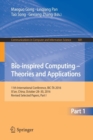 Image for Bio-inspired Computing – Theories and Applications