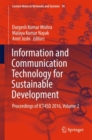 Image for Information and communication technology for sustainable development  : proceedings of ICT4SD 2016Volume 2