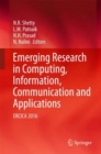 Image for Emerging research in computing, information, communication and applications  : ERCICA 2016