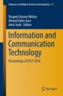 Image for Information and Communication Technology: Proceedings of ICICT 2016 : 625