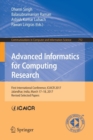 Image for Advanced Informatics for Computing Research : First International Conference, ICAICR 2017, Jalandhar, India, March 17–18, 2017, Revised Selected Papers