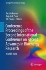 Image for Conference proceedings of the second International Conference on Recent Advances in Bioenergy Research: ICRABR 2016
